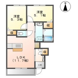 メゾン・コスモス弐番館の物件間取画像